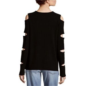 Skull Cashmere Black Knit Top